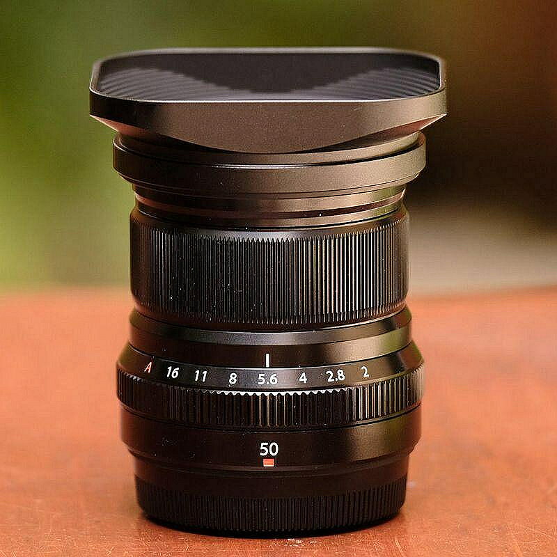 富士50MM/F2遮光罩 XF 50mm F2 R WR標準鏡頭方形遮光罩 XT3