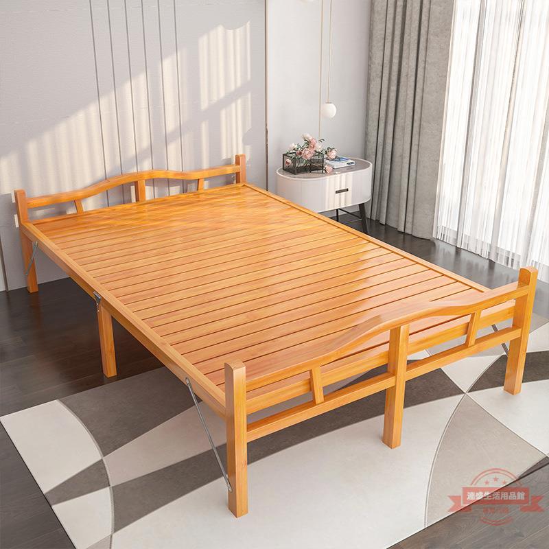 竹床折疊單雙人簡易1.2米租房涼床辦公室午休家用1.5寬行軍床午睡