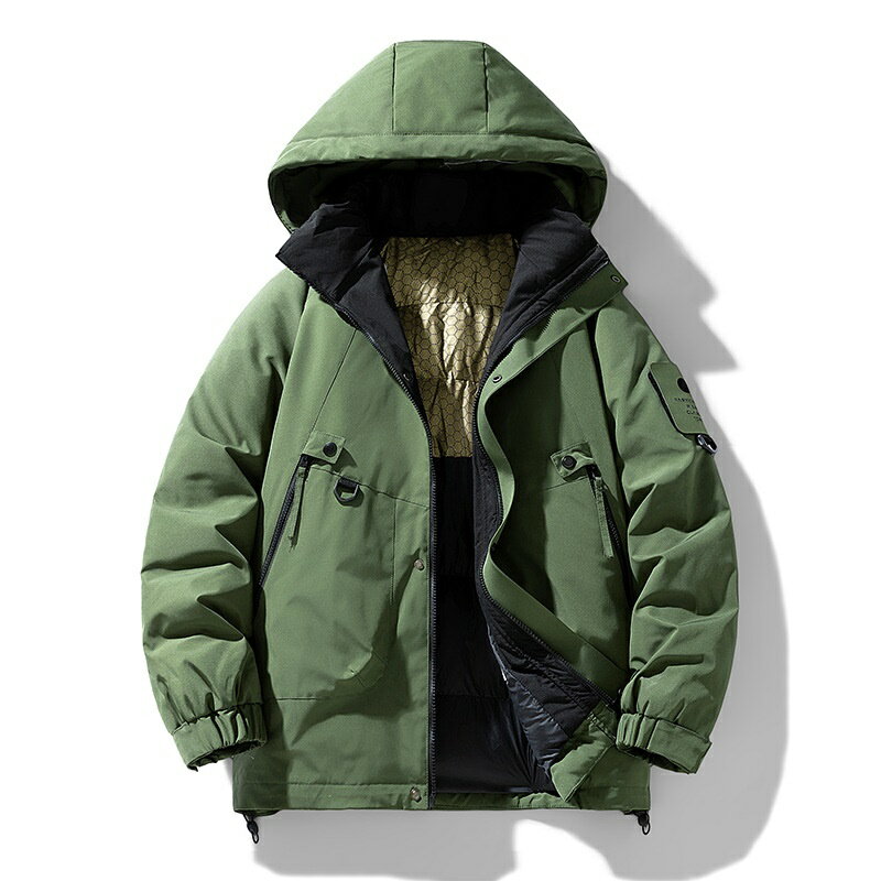 【巴黎精品】現貨+預購 美式加絨外套鋪棉夾克復古秋冬簡約上衣商務大碼休閒男裝-保暖加厚男外套5色a1lc86