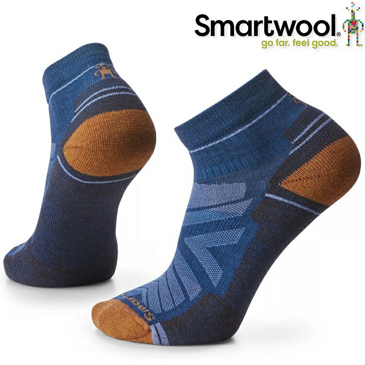 Smartwool Hike 男款 機能戶外全輕量減震低筒襪/羊毛襪 SW001611 B25 靛藍色