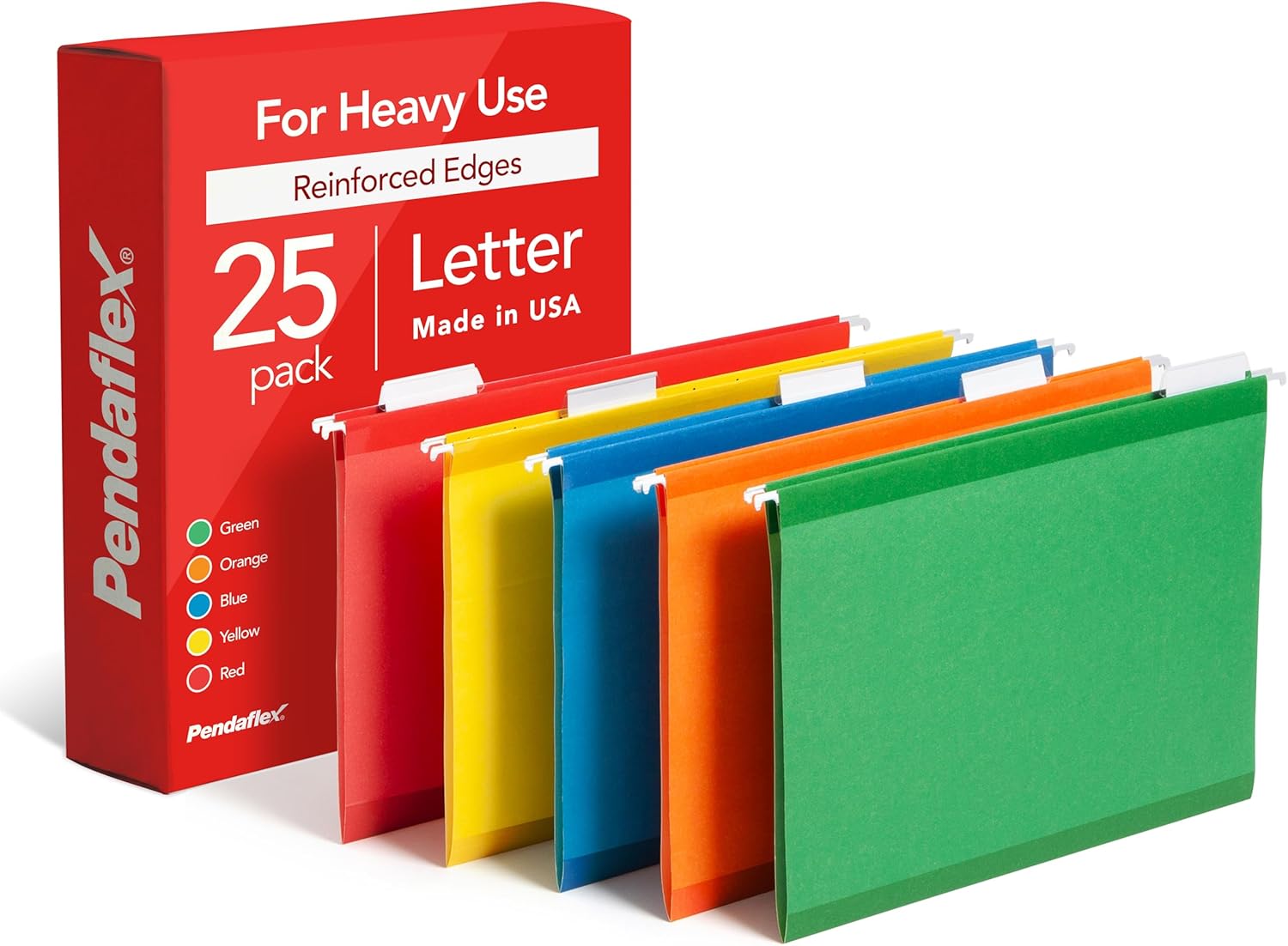 [6美國直購] Pendaflex 41522AMZ 吊掛式 資料夾 8.5x11吋 25入 Letter Size 邊角強化 多種顏色