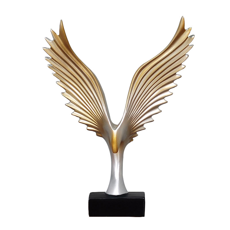 大鵬展翅小擺件家居酒柜老鷹裝飾品辦公室玄關大展宏圖藝術雕塑品 4