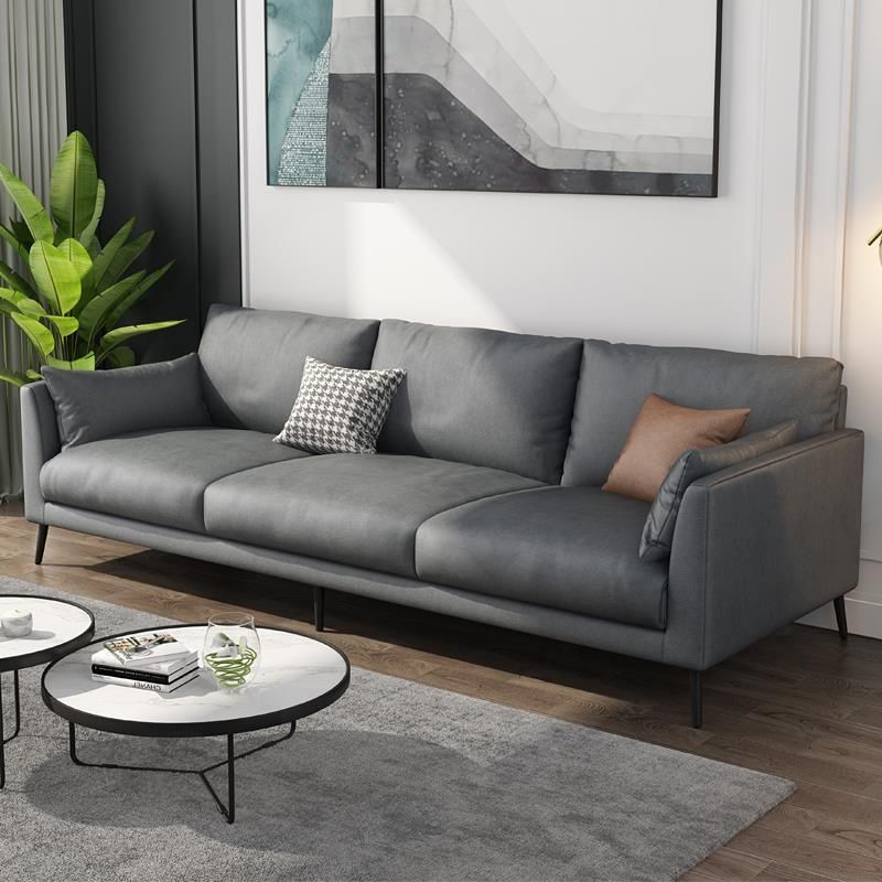 北歐沙發科技布免洗簡約現代極簡三四人位客廳公寓布藝沙發小戶型