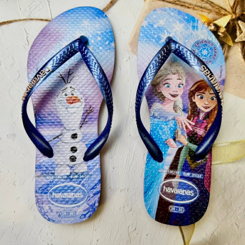 havaianas 哈瓦士 巴西人字拖 兒童款/女款 Slim princesas 雪寶 涼鞋 拖鞋 夾腳拖 海灘鞋＊夏日微風＊