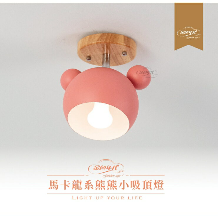 馬卡龍系~熊熊小吸頂燈