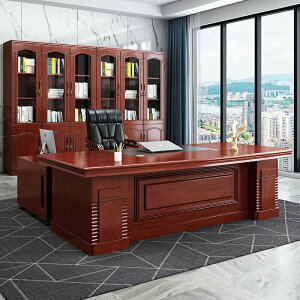 老板辦公桌椅組合中式大班臺簡約現代總裁經理桌一整套辦公室家具