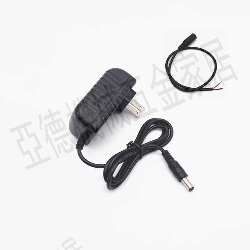 電源適配器DC6V 12V減速電機小馬達變壓器電機直流電母頭線【亞德機械五金家居】
