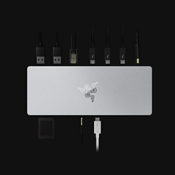【含稅公司貨】Razer雷蛇 Thunderbolt 4 RC21-01690200-R3W1 擴充塢Dock (白色) 2