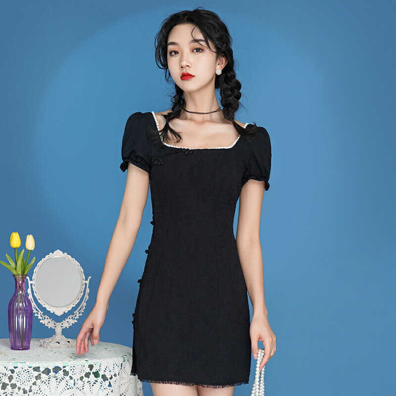中國風女裝改良版旗袍茶服唐裝年輕夏民國風復古漢服繡花中式上衣