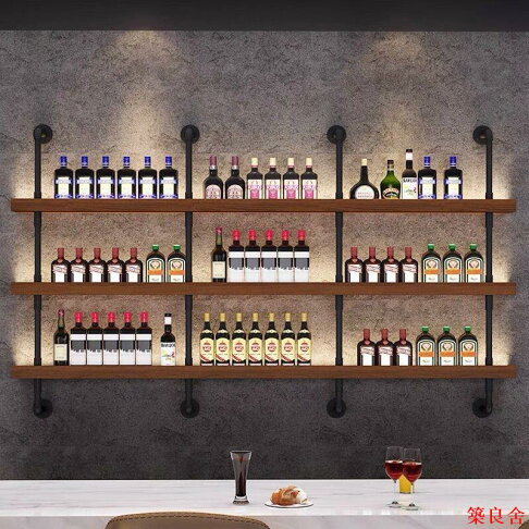 【附發票】酒架 紅酒架 置物架 展示架墻上酒架酒柜墻上壁掛式酒吧紅酒落地靠墻啤酒洋酒鐵藝置物架 | 築良舍 | 樂天市場Rakuten