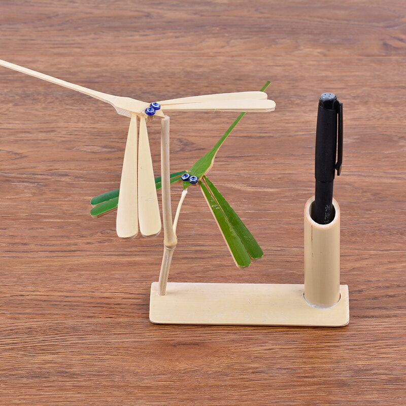 平衡竹蜻蜓懸浮重力玩具兒童手工懷舊禮品不倒翁擺件竹質平衡鳥