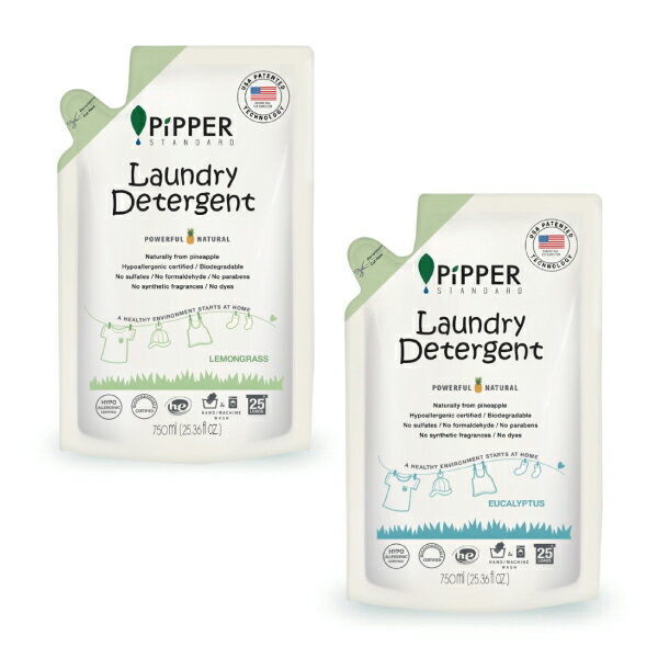 PIPPER 鳳梨酵素低敏洗衣精補充包 (兩款可選)