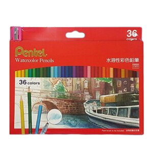 【Pentel飛龍】CB9-36TW 水溶性彩色鉛筆 36色/盒
