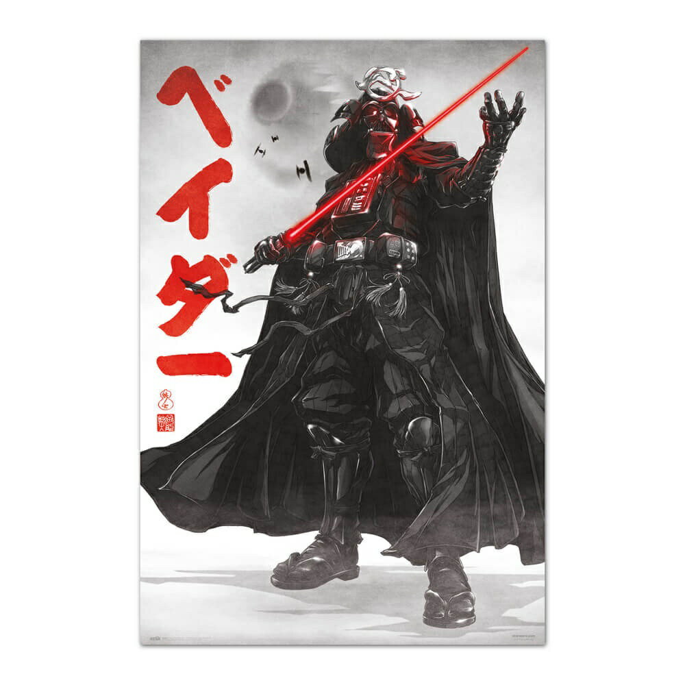 《星際大戰》Star Wars和風黑武士達斯維達 Darth Vader - 進口海報
