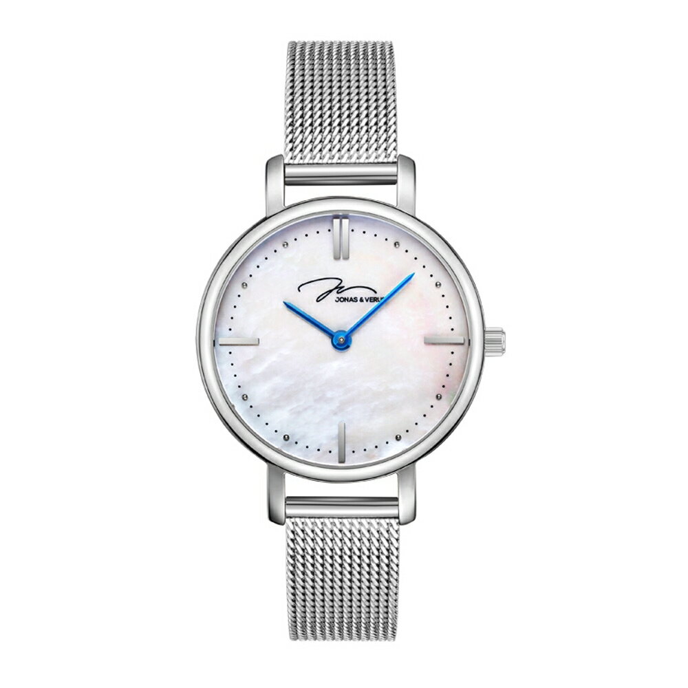 送禮首選★J&V 極簡系列銀色米蘭帶腕款31mm(X00718-Q3.WWWBW) 附提袋【全館滿額折價★APP下單點數4倍送】線上購買享_實體門市同步服務