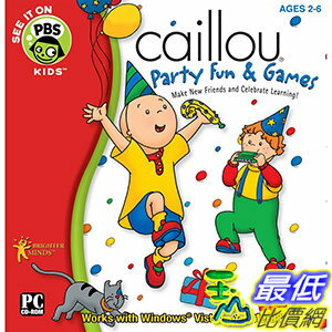 <br/><br/>  [106美國暢銷兒童軟體] Caillou Party Fun and Games Software [Old Version]<br/><br/>