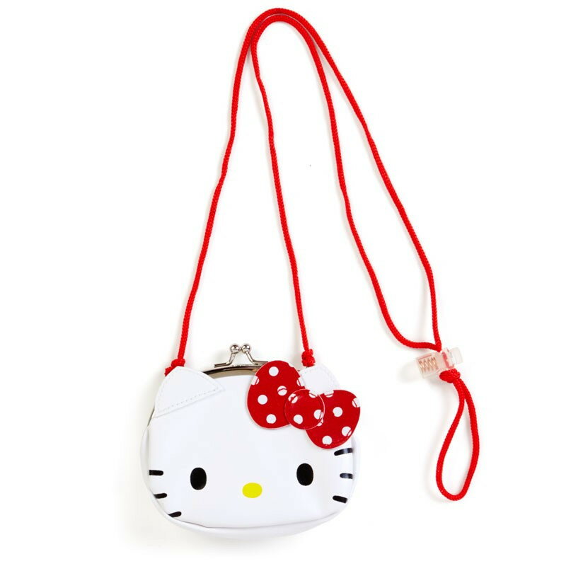 Hello Kitty 頭部 皮革 斜揹包 KT 凱蒂貓 日貨 正版 授權 J00010117