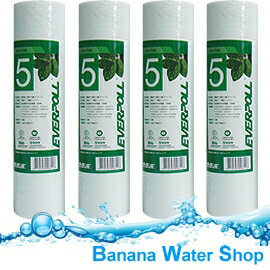 【Banana Water Shop】愛科濾淨 Everpoll PP 5M纖維濾心 EVB-F105【4支】