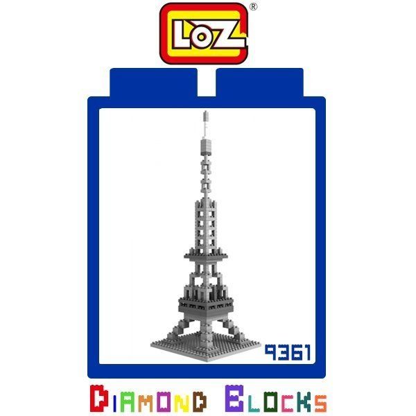 【東洋商行】正版 LOZ 迷你鑽石小積木 巴黎鐵塔 建築系列 益智玩具 樂高式 平價趣味 腦力激盪