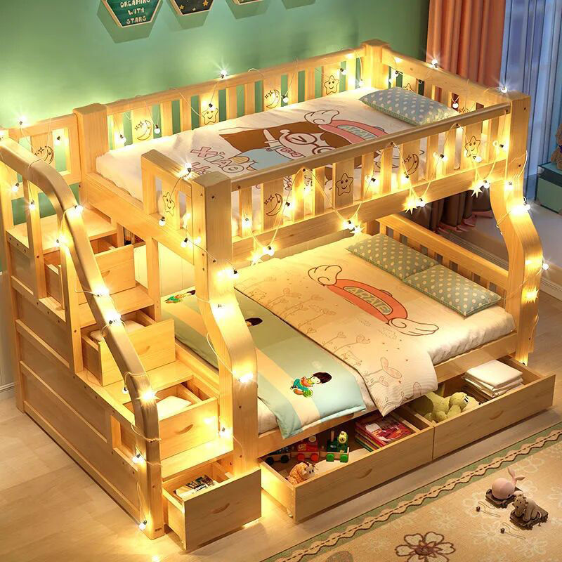 【免運】 美雅閣| 實木上下床雙層床兩層高低床雙人床上下鋪木床兒童床子母床組合床