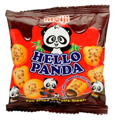 X射線【C102061】Meiji Hello Panda 夾心餅乾-巧克力,點心/零嘴/餅乾/糖果/韓國代購/日本糖果/零食/伴手禮/禮盒