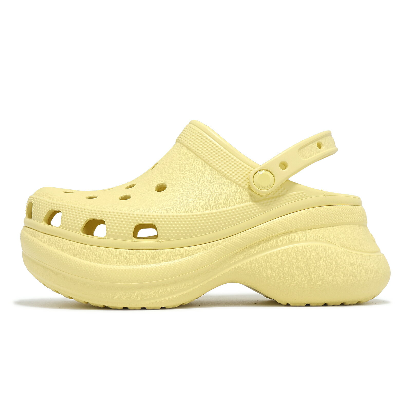 Crocs 洞洞鞋 洞洞鞋 Bae Clog 女鞋 黃色金針花 復古克駱格 厚底 增高 休閒鞋 卡駱馳 20630278R