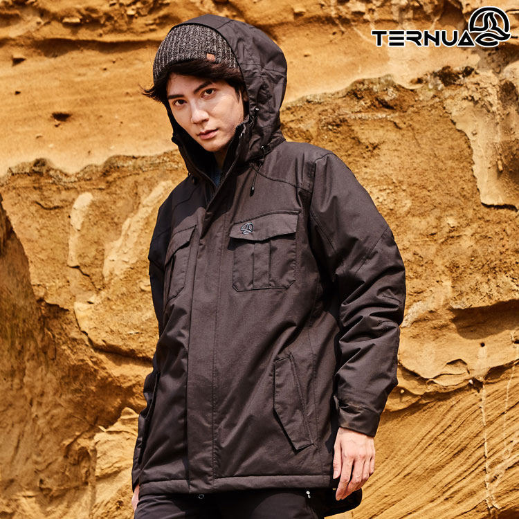 TERNUA 男SHELLTEC防水透氣連帽保暖外套1643042 /城市綠洲（登山、旅遊、都市穿搭）