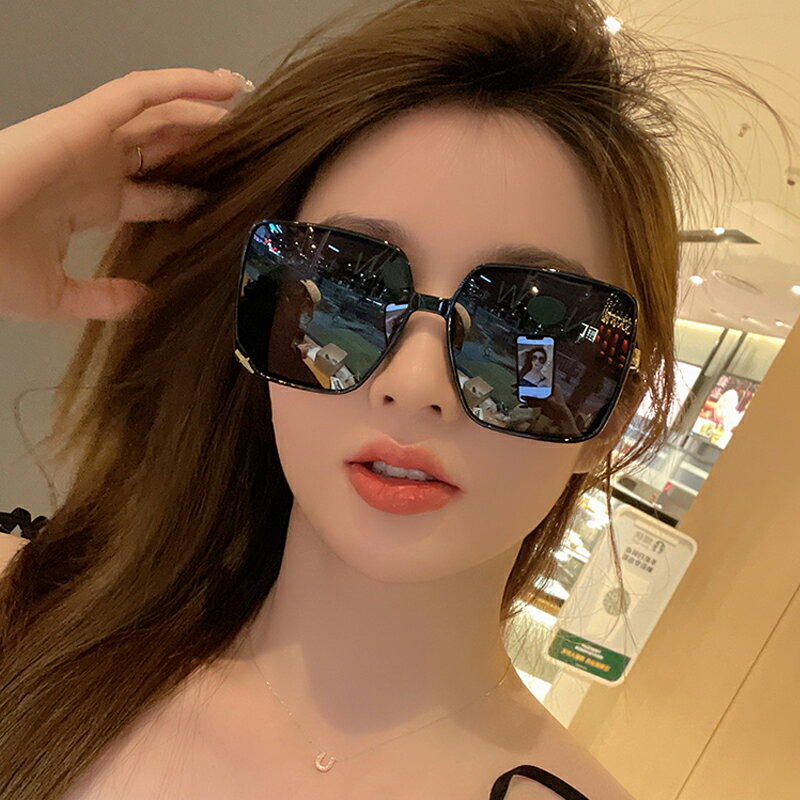 墨鏡2024年新款潮女士大臉顯瘦防紫外線強光偏光太陽眼鏡夏季防曬