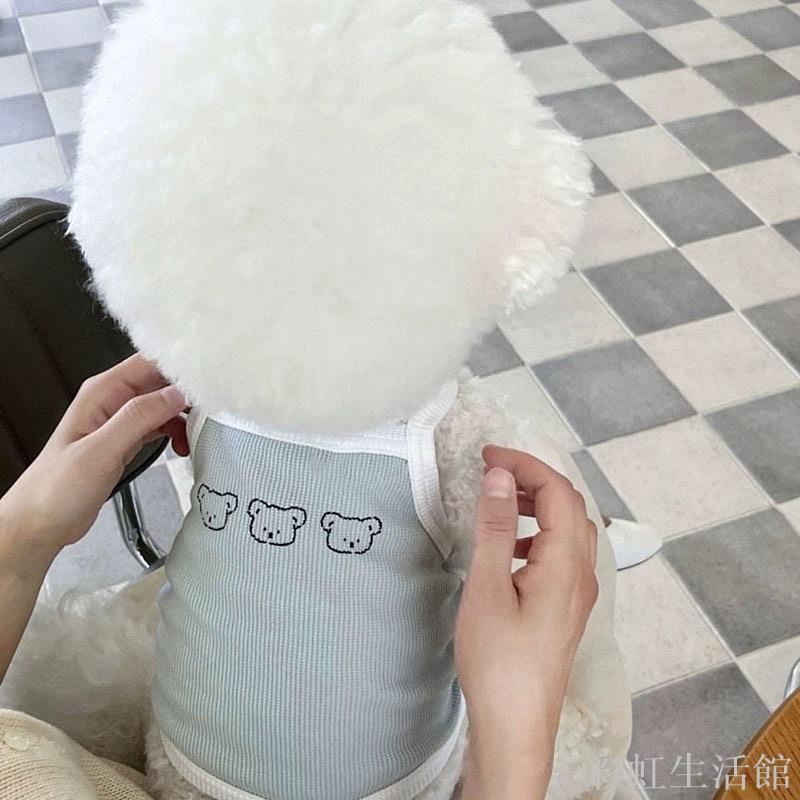 寵物吊帶背心夏季薄款狗狗衣服泰迪比熊博美小型犬雪納瑞約克夏
