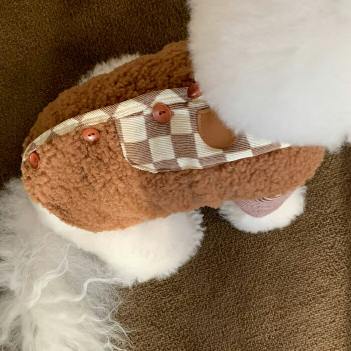 小狗狗開衫馬甲絨衣 秋冬裝寵物衣服泰迪比熊博美貓貓咪小型犬冬天【雲木雜貨】
