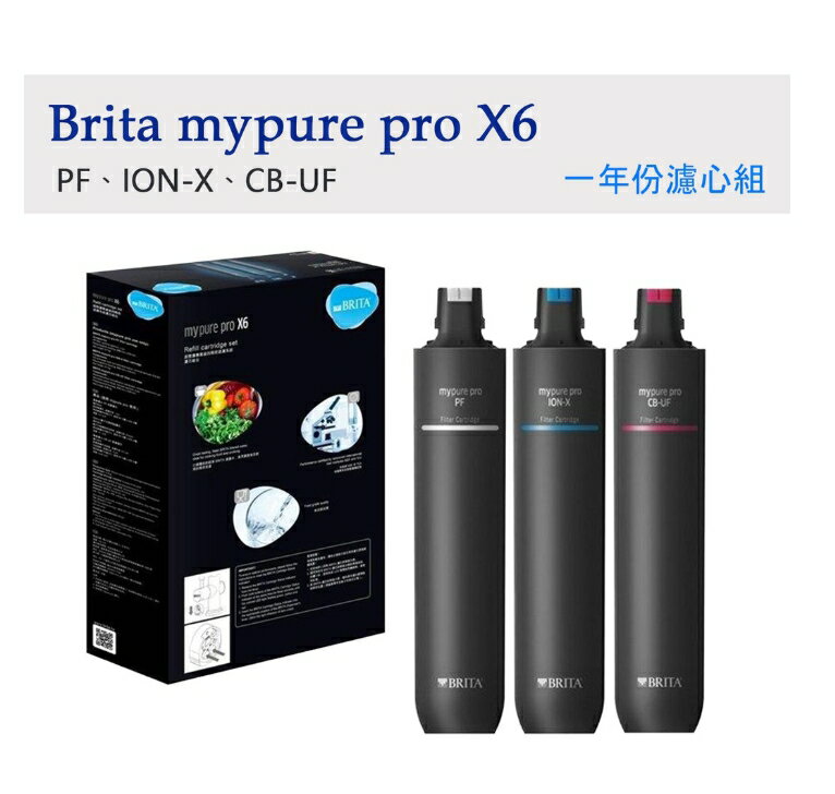 德國 BRITA mypure pro X6 超微濾四階段過濾系統專用替換濾心
