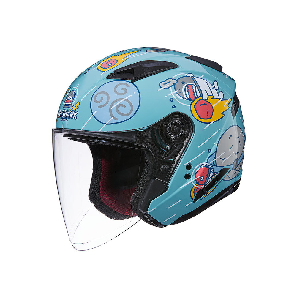 【SOL Helmets】SO-7E開放式安全帽 (鯊魚先生 極光綠) ｜ SOL安全帽官方商城