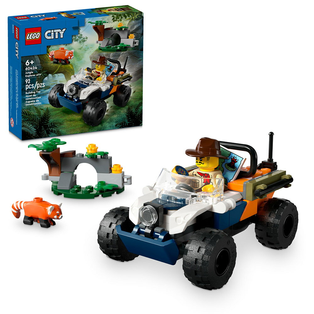 樂高LEGO 60424 City 城市系列 叢林探險家沙灘車喜馬拉雅小貓熊任務