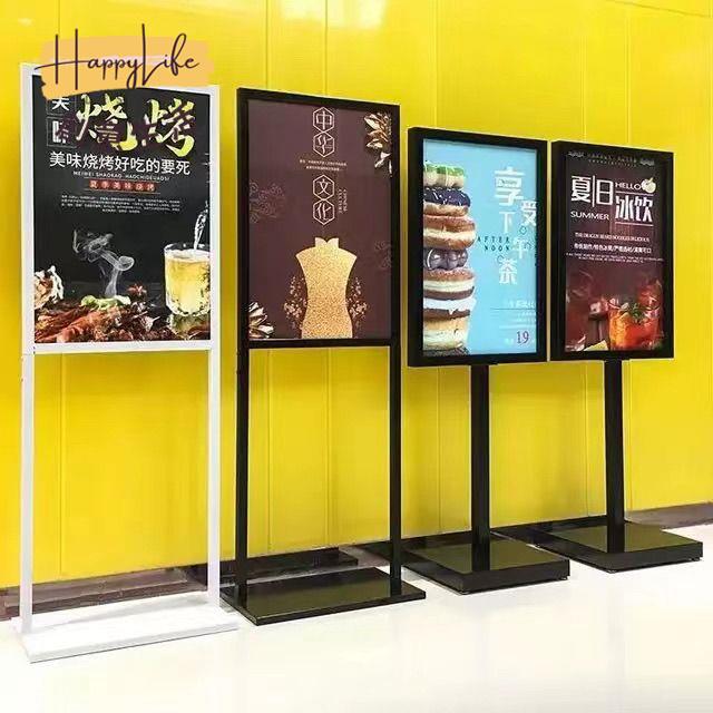 工廠現貨 免運 戶外展架 海報架 廣告牌 展示架 落地支架 蘋果立牌KT板落立式導向指示展示牌落地式戶外商場迎賓廣告展示架全館優惠 可開發票 售後保障
