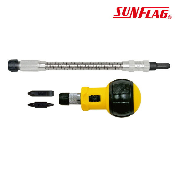 起子 日本 新龜 SUNFLAG 193-FB 正逆轉棘輪軟管起子組【領券800折50最高再折千】12/31止