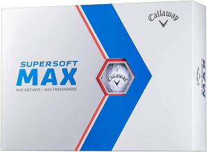 【日本代購】Callaway 高爾夫球SUPERSOFT MAX 1打(12個裝) 2塊
