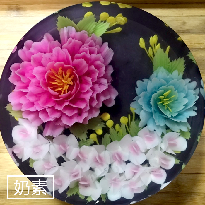 【心田手作】8吋食用藝術品果凍花(奶素) 8款可選 果凍花蛋糕