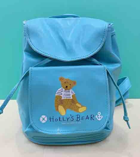 【震撼精品百貨】Holly's Bear 泰迪熊 後背包-藍#19315 震撼日式精品百貨