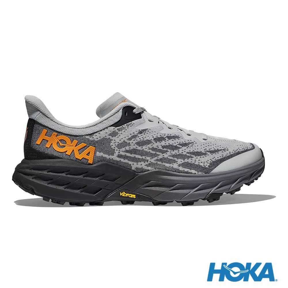 【毒】HOKA 男 Speedgoat 5 寬楦 越野鞋 迷霧灰/黑 HO1123159HMBC