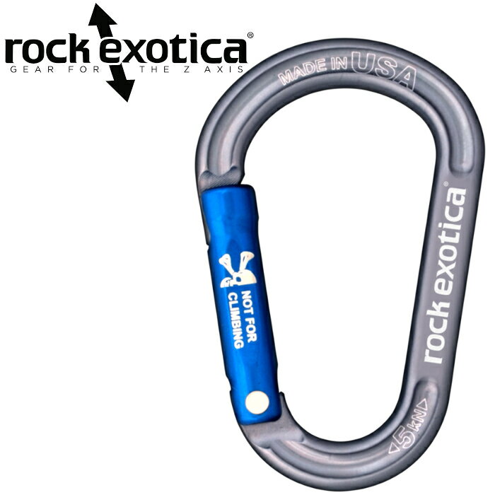 Rock Exotica rockX 輔助小鉤環/D型無鎖鉤環/小型環/工具連接扣/配件鉤環/ 強度5KN 淺灰 C7 NL