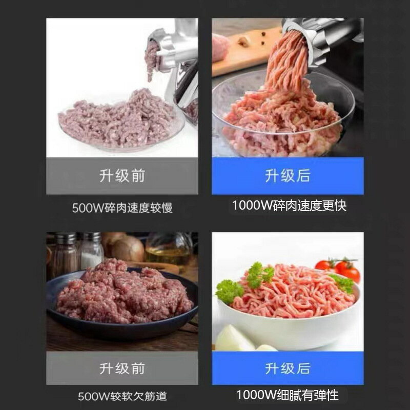 電動絞肉機 家用多功能絞肉機 灌腸機 110V絞肉機 切菜機 切絲機 切片機 三合一全自動切菜機 小型商用絞肉餡機 2