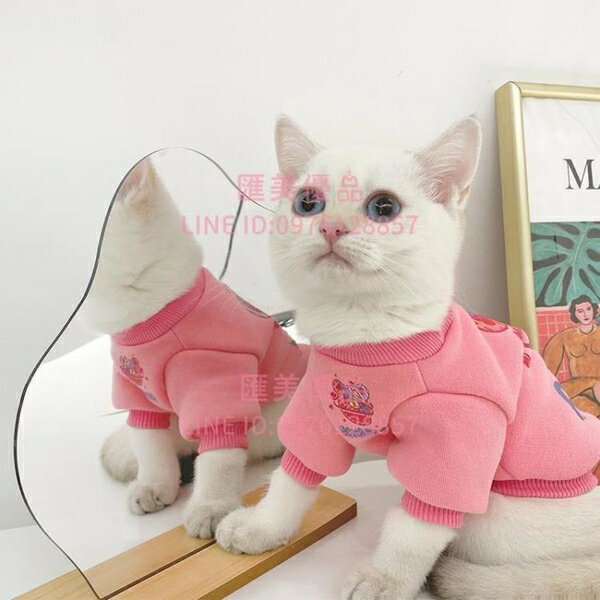 貓咪狗狗衣服秋季幼貓小貓泰迪冬季寵物可愛防掉毛【聚寶屋】