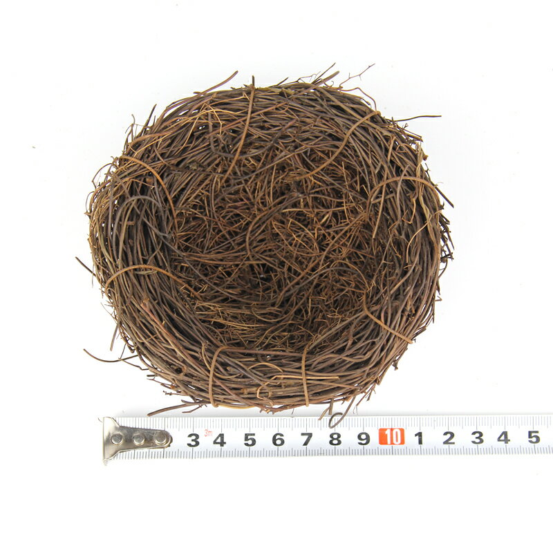 仿真鳥窩 復活節藤編鳥巢小鳥蛋仿真復活節裝飾品軟裝道具 7