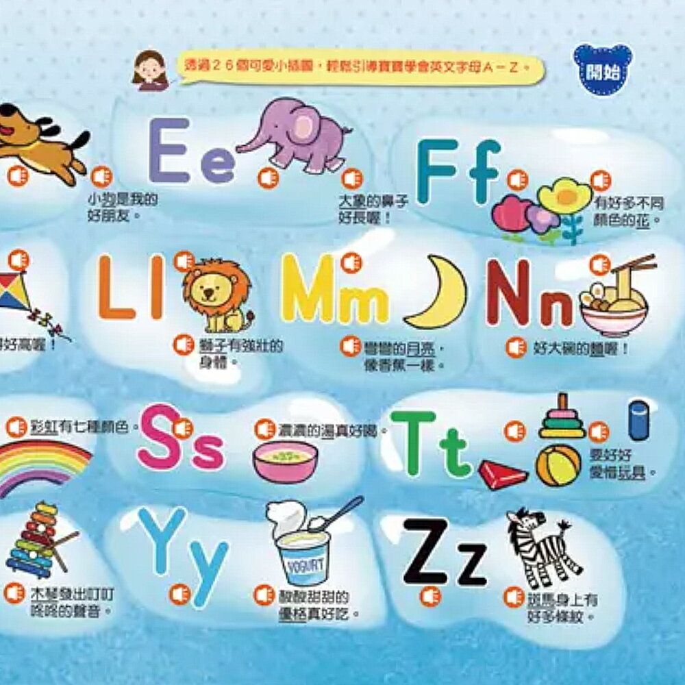 双美 小手按按有聲書 寶寶學說話 寶寶的第一本觸控有聲書 動物與交通工具 小手按按有聲書 5