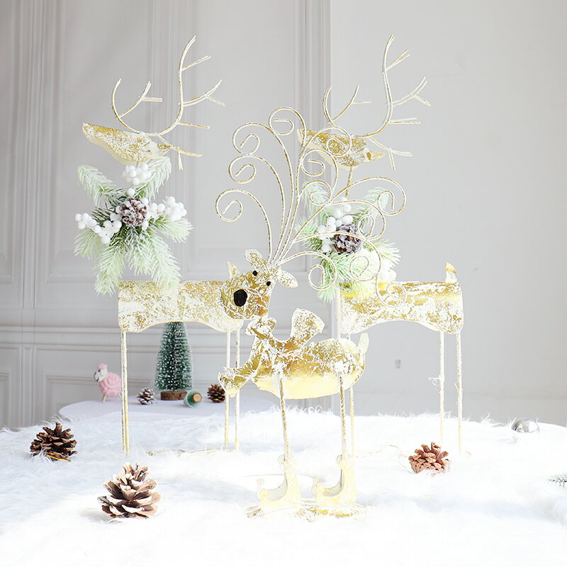 創意北歐ins風圣誕節臥室裝飾品小禮物禮品櫥窗網紅桌面擺件麋鹿
