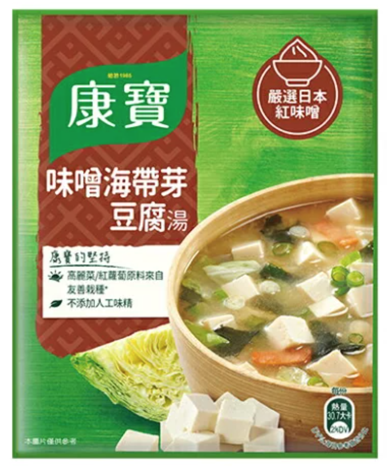 《松川超市》康寶 味噌海帶芽豆腐湯濃湯(34.7g/2包入)