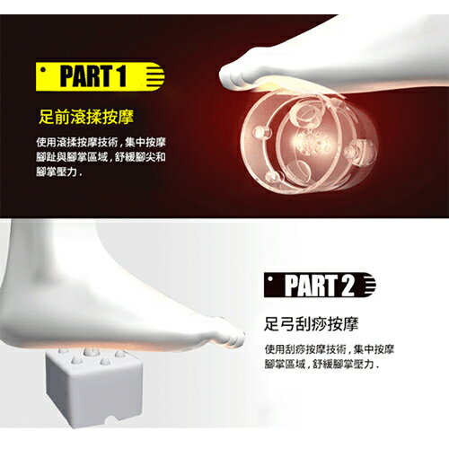 Concern康生 6D氣壓式美型按摩腳機CM-716(玫瑰金) 氣壓滾輪按捏 熱敷 可拆洗【愛買】 3