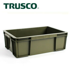 【Trusco】塑膠收納盒（大）-墨綠 THC-04B-OD