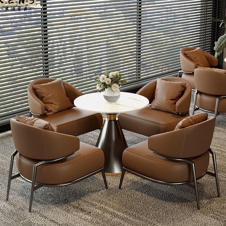 公司貨 免運 可開立發票 沙發 沙發椅 單人沙發 客廳沙發北歐接待會客洽談沙發椅客廳原木陽臺設計師休閑輕奢單人一桌兩椅工廠現貨直銷 售後保障 全館八折 5k830