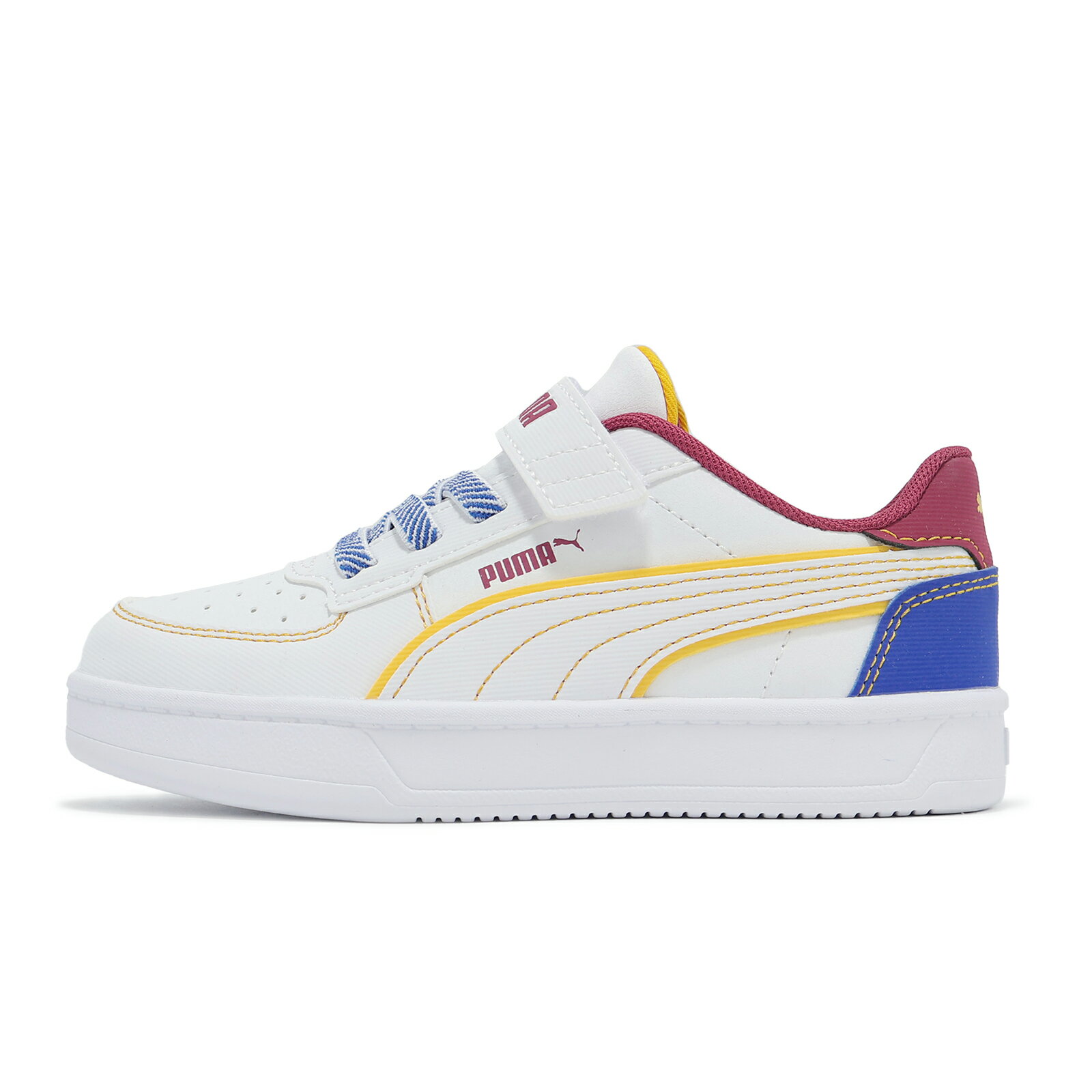 Puma 休閒鞋 Caven 2.0 Starblitz AC+PS 中童 白藍紅 魔鬼氈 小朋友 皮革 復古 40064801